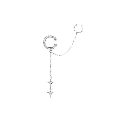 New tassel niche personalized ear cuff earrings one-piece non-pierced female high-end cold style earrings a four-pointed star ear cuff