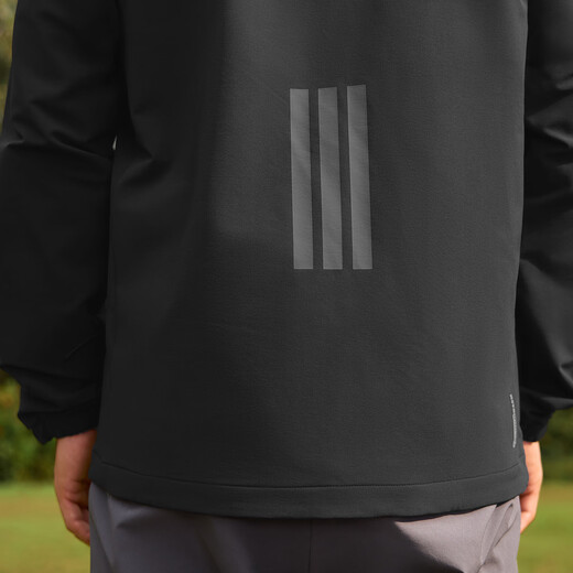 Adidas waterproof and windproof casual hooded jacket for men and women autumn new Adidas official light sports black XL