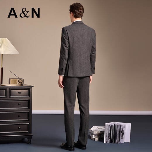 Antonio high-count worsted wool & two-piece wedding season twill suit set Western men's business formal suit dress