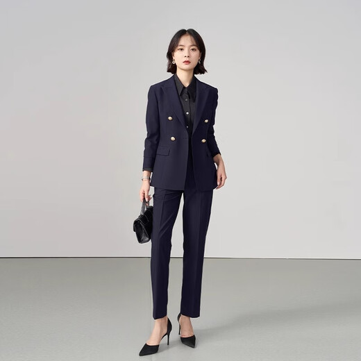 Lady Bird black professional suit suit for women, slim and high-end formal wear, workplace college student interview small suit
