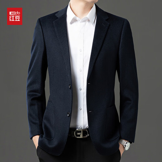 Hongdou Wool Suit High-end Casual Suit Men's 2025 New Autumn and Winter Suit Jacket Black M