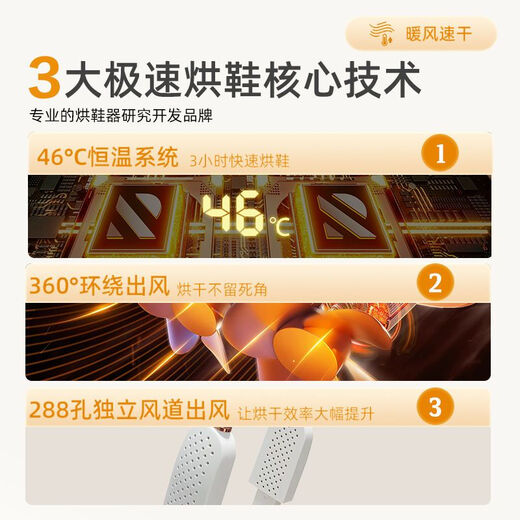 YURLANGSEN shoe dryer shoe dryer adult home dormitory student warm shoe quick drying shoe dryer ordinary folding model warm air quick drying + folding storage