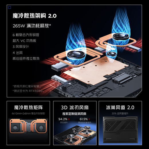 Игровой ноутбук Nubia Red Magic 16Pro, 2026 г., национальная субсидия 20%, 16-дюймовый игровой ноутбук (U9 275HX 64G, 2 ТБ, RTX5090, 2,5K300 Гц), черный