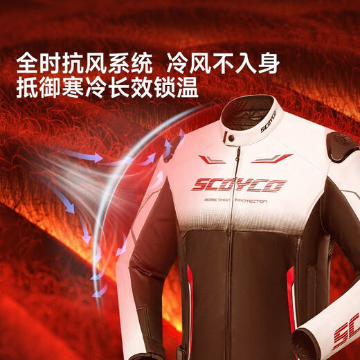 SCOYCO Motorcycle Riding Suit CE Protection Anti-fall Motorcycle Four Seasons Commuting Removable Liner Leather Jacket