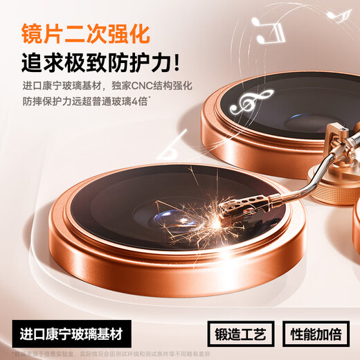 Baseus AR anti-reflection丨Corning lens film suitable for iPhone17Promax/17Pro lens film Apple 17pro/17promax camera protective film HD and high transparency