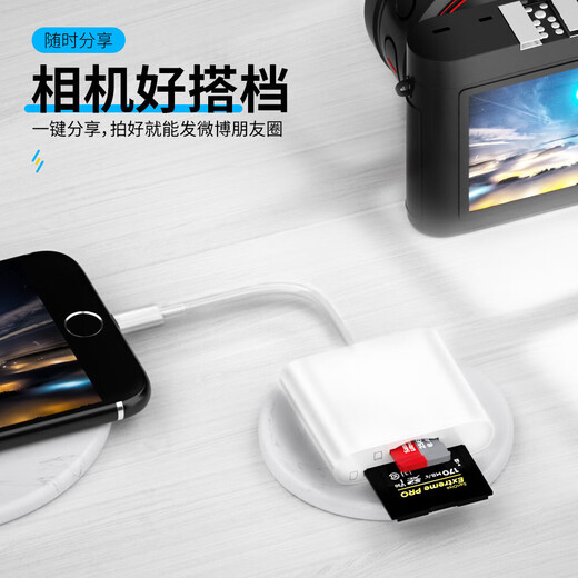 Camera card reader sd card suitable for Apple Huawei mobile phone Sony Canon Nikon connection memory direct OTG transmission line sony conversion typec head iPhone port Type-C interface three-in-one supports SD/TF card/U disk