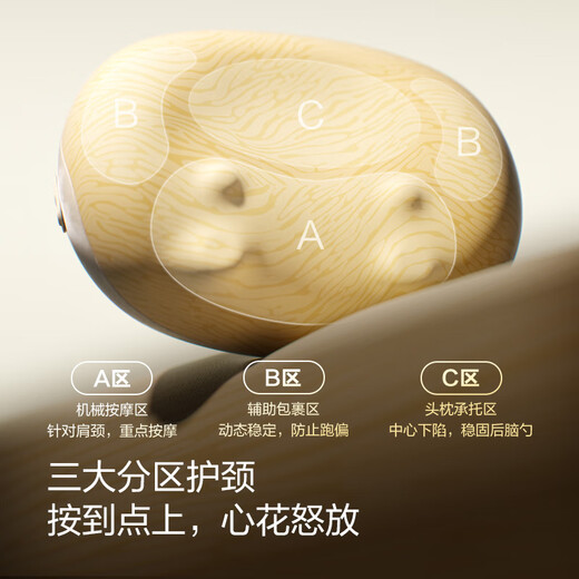 SKG Smart Massage Pillow, Hot Compress and Unclog Pillow, Cervical Massager, Shoulder and Neck Massager, Neck Kneading, Waist Backrest, Full Body Massager, Office Artifact, Gift Recommendation, New Product Launch 8511, Dual-Purchase and Plug-in - Quicksand Texture