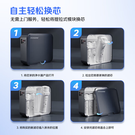 欧特尼适配沁园净水器滤芯KRL提拉系列小新小水钻小净灵小白鲸RO反渗透膜净水机 第1级PGP复合滤芯【适配全型号】