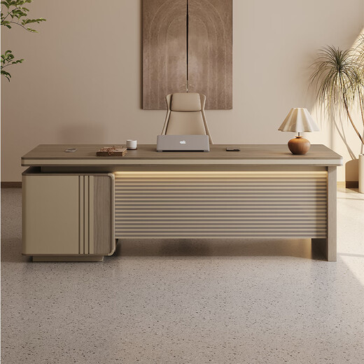 Small boss desk light luxury simple modern executive president desk executive desk office bookcase table and chair combination size and color support customization