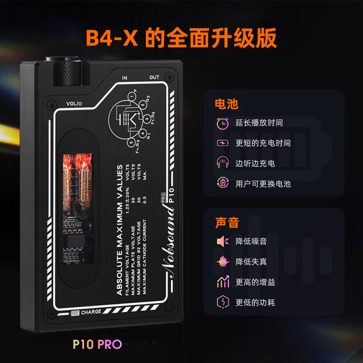 DOUK AUDIO P10 PRO Portable Tube Headphone Amplifier Mini HiFi Audiophile Grade Audio Desktop Tube Headphone Amplifier