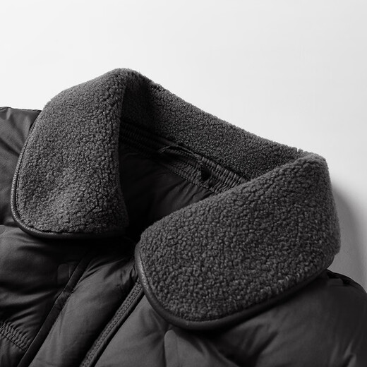 Xiangying Lightweight Down Jacket Women's Short 2025 Winter New Style Spliced Lapel 90 White Duck Down Dark Gray Jacket Dark Gray M 160/84A/95-110Jin Jin is equal to 0.5 kg