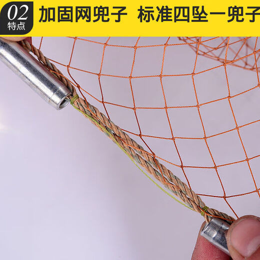 Fishing net, old-fashioned hand-thrown net, hand-thrown net, traditional nylon tire fishing line, hand-thrown fishing net, hand-thrown spin net, nylon 8Jin Jin is equal to 0.5kg, weighs 3.5 meters high, half-finger steel pendant