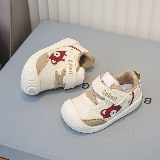 Tyrannis recommended by Yangma New Autumn Lightweight Breathable Functional Sports Shoes for Infants and Toddlers 0-3 Years Old 2 Boys Soft Sole Anti-Slip Khaki Color 16_Inner Length 11.5cm