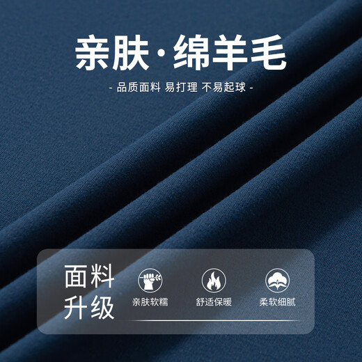 Hodo skin-friendly sheep wool high-end comfortable solid color long-sleeved shirt men's formal commuting all-match casual shirt