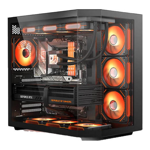 GALAXY family bucket 9600X/RTX5060/5060TI assembly machine sea view room Delta Black Myth Wukong CS game e-sports live broadcast design rendering host computer complete machine DIY upgrade package 500