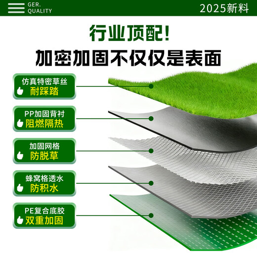 Fake turf simulated lawn green carpet outdoor artificial plastic artificial bionic outdoor insulation fence football field 2 cm newly upgraded encrypted high-quality spring grass 3 meters wide / 1 meter long How many meters long do you need to shoot?