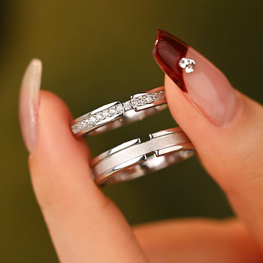 MZMZ platinum ring men's pt950 platinum engagement diamond ring, versatile and fashionable Valentine's Day birthday gift for girlfriend, local warehouse/next day delivery - light luxury, perfect match, living ring for men