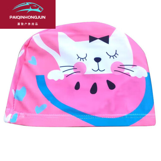 Vinoa swimming cap for children, boys and girls, universal cloth style that does not strangle the head, cute cartoon baby child cloth cap, Ultraman swimming cap, Ultraman + sapphire blue swimming goggles (with earplugs and nose clip)