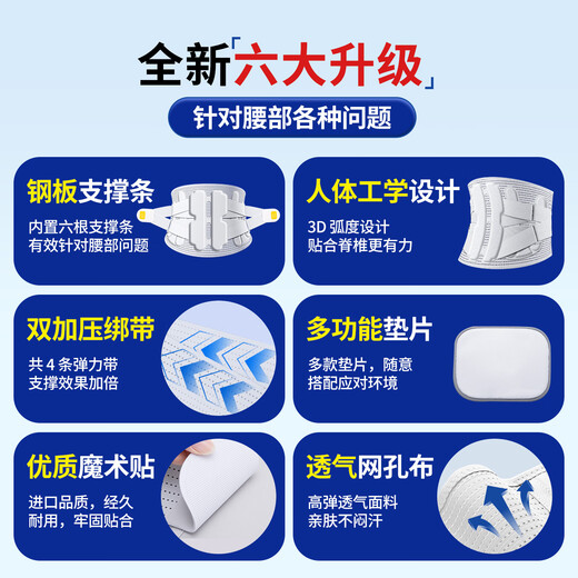 SAWAAG German belt support medical grade waist support lumbar disc herniation lumbar muscle strain special sedentary standing artifact for men and women same style gift box XL 141-170Jin Jin equal to 0.5 kg unisex