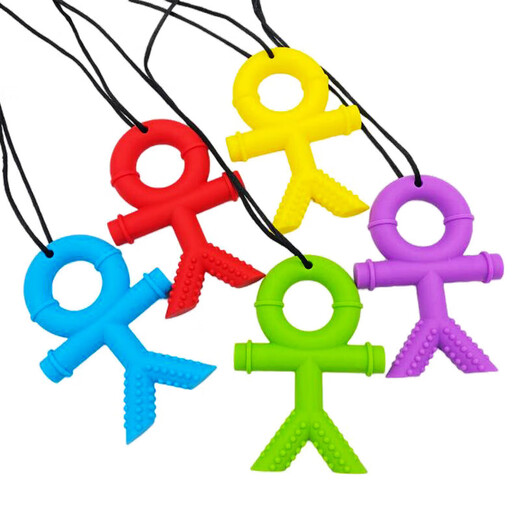 Food grade baby soothing anti-biting hand bite gel oral molar stick baby silicone teether yellow 1 pack