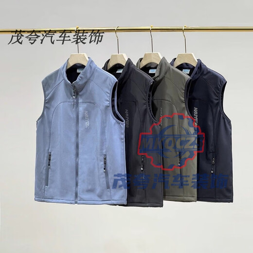 Aoyanlai Cycling Vest Autumn and Winter Korean Outdoor Soft Shell Fleece Windproof Plus Velvet Casual Sports Vest Vest Black 95 Recommended 100-120 Jin Jin equals 0.5 kg