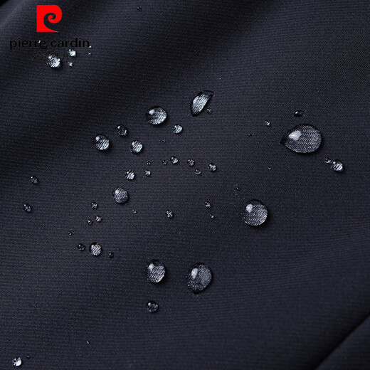 Pierre Cardin winter thickened velvet stand-up collar tunic jacket for men middle-aged dad business executive cotton jacket men black XL 180