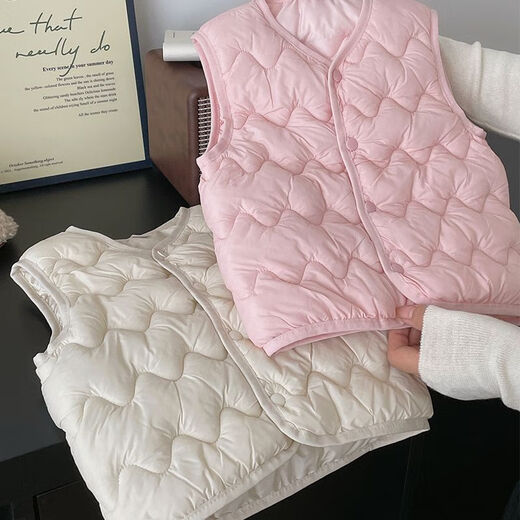 G.DUCKKIDS little yellow duck baby vest boys and girls vest baby waistcoat for small and medium-sized children autumn and winter liner children can wear inside and outside, black 90 (recommended height 70-80cm)