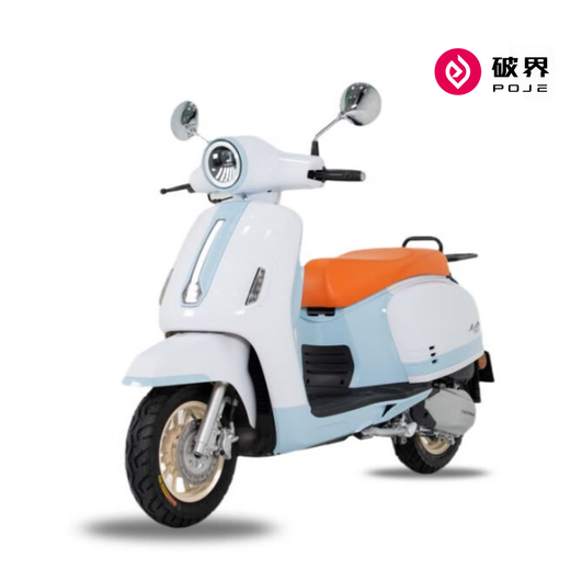 Breaking the Boundary Kara 2025 125 Pedal Fuel Motorcycle New Retro Transportation Free Purchase Tax Blue and White