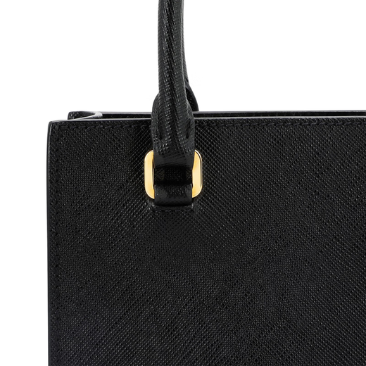 PRADA Crossbody Leather Handbag Regular Women's Black Basic Pack (Bag + Dust Bag)