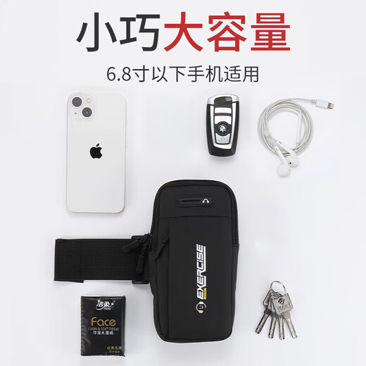 MPPMCK German running mobile phone arm bag, special arm fitness equipment for men and women, light and thin sports mobile phone arm sleeve, starlight color, upgraded model can be worn diagonally