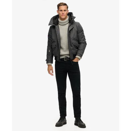 Superdry men's jacket new warm windproof plus velvet cotton spring and autumn casual fashion comfortable commuter men's jacket schwarz one size |