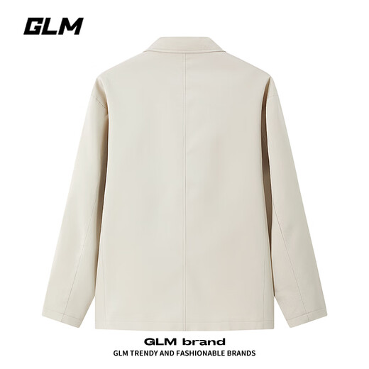 GLM suit men's casual small suit jacket men's handsome slim trend single suit lapel top men black XL
