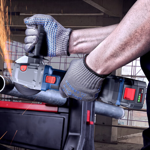 Dongcheng 20V brushless angle grinder lithium battery cutting machine rechargeable hand grinder wireless polishing machine DCSM03-100D