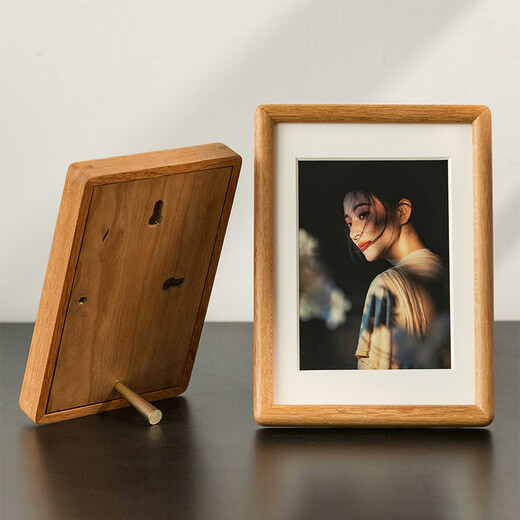 Uncle Lu a4 photo frame empty frame teak solid wood table high-end simple creative photo frame wooden picture frame framed self-installation
