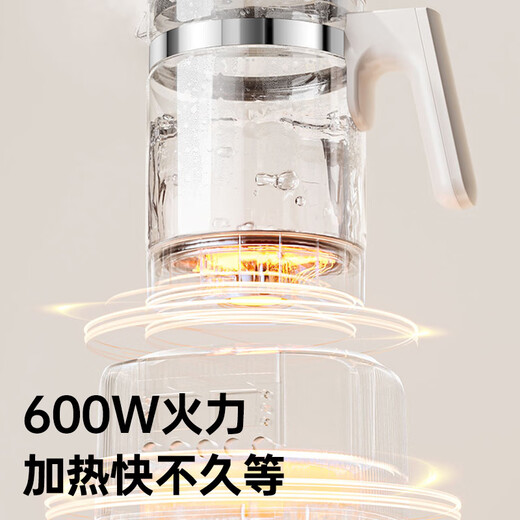 Skyworth government subsidy health kettle glass kettle body automatic milk regulator 316 stainless steel office multi-functional floral tea kettle thermostatic kettle electric kettle tea kettle S258