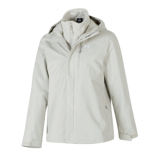UNDERARMOR Women's Jacket 2025 Winter New Sportswear Outdoor Exercise Hooded Casual Wear Comfortable Three-in-One Jacket 1371593-110 L