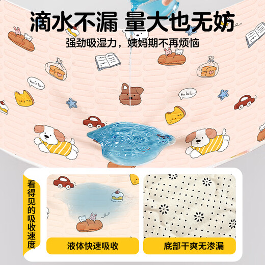 Aunt Guangdola's menstrual period small mattress is washable for girls in student dormitories during period and leak-proof menstrual pad for bed use