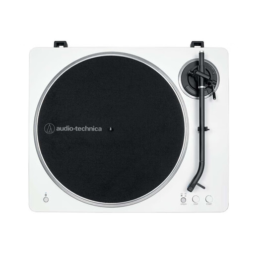 Audio-Technica Bonded Straight Automatic Belt Driven Turntable Vinyl Record Player Retro Bluetooth Record Player LP70XBT WS White Wireless Bluetooth