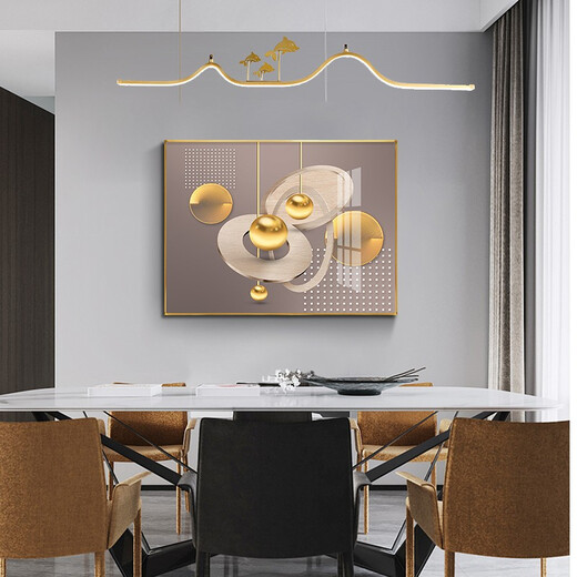 Villa Electric Meter Box Hydraulic Decorative Painting Modern Simple Horizontal Version Restaurant Boîte de courant faible peinture Résumé ART ART SOIX MURAL