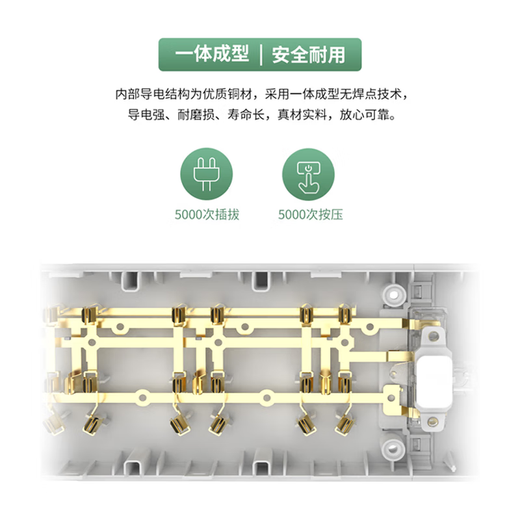 Lengon/Lianggong new national standard home office plug-in master control wiring board dormitory plug-in board multi-hole extension cord socket comes with safety child protection door six sockets 21 holes total control length 1.8 meters