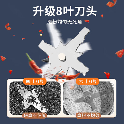 Aoyanlai German grinder dry and wet ultra-fine grains and grains Chinese medicine powder electric grinder grinder household luxury ten-leaf stainless steel blade set