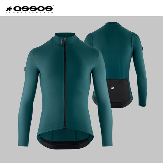 ASSOS cycling jersey men's spring and autumn fleece long-sleeved top warm MILLE GT Spring Fall Jersey C2 black XL