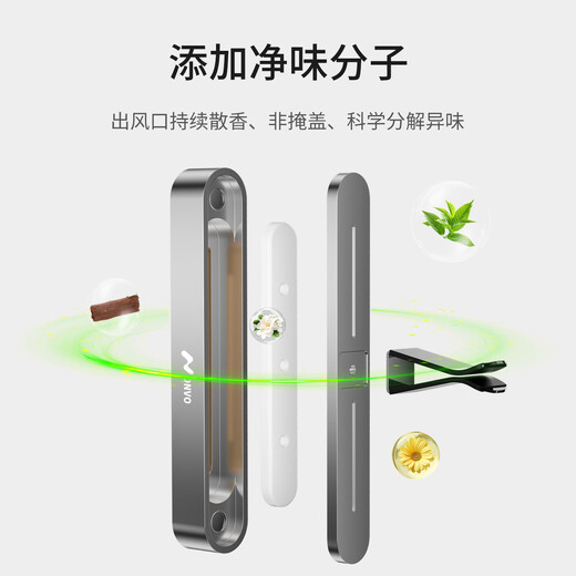 Mengdao is suitable for Ledo L60 car aromatherapy car fragrance long-lasting fragrance alloy air outlet balm interior accessories Ledo-aviation alloy air outlet aromatherapy set (plus 3 cologne sticks)