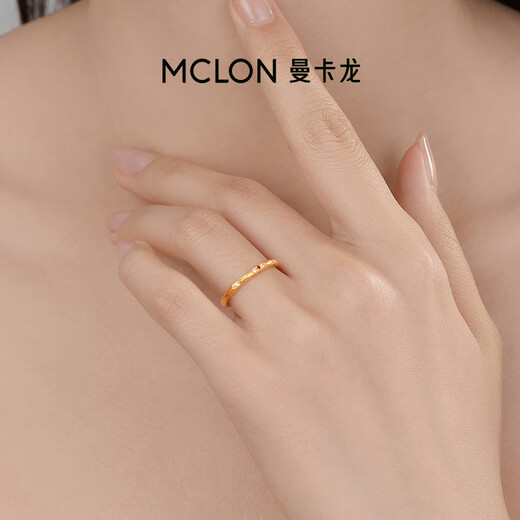 Mankalong gold ring for women 2025 new vintage broken dream secondhand solid gold diamond ring light luxury gift for girlfriend 09 2.7g