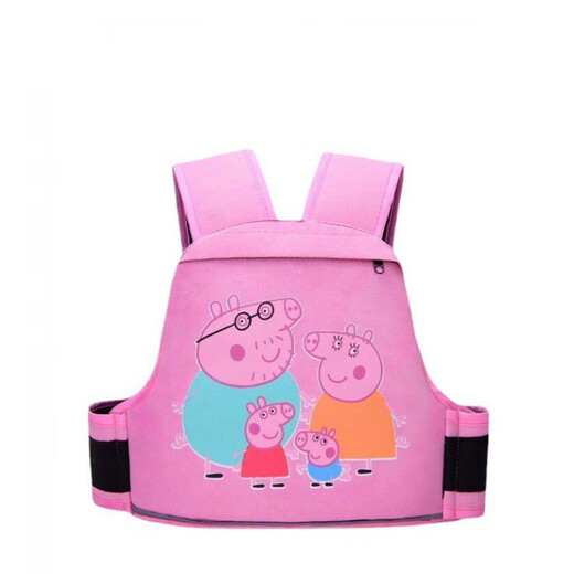 Ruiman rides on electric motorcycle, child safety belt, battery car, baby carrier, back seat, child anti-fall fixed protection, colorful belt (random color)