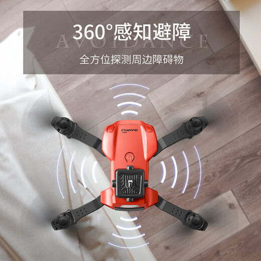 4DRC New UAV Mini Aerial Photography Quadcopter Elementary School Student Remote Control Plane Children's Toy Helicopter Small Dual Battery-HD Aerial Photography AI Obstacle Avoidance + Intelligent Hover + Official Standard