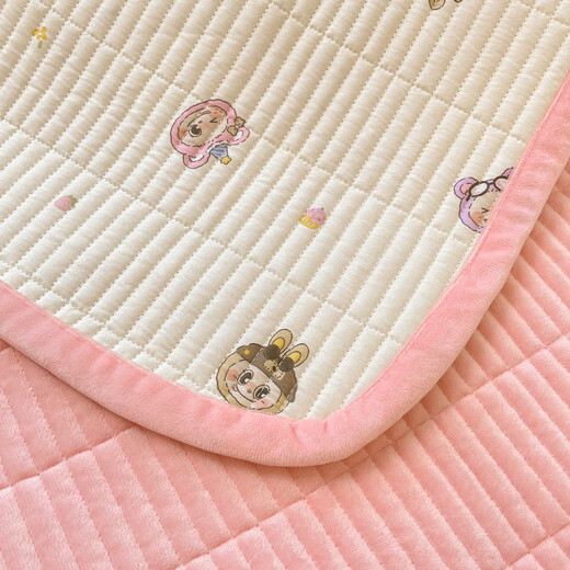 Nanjiren cotton bed cover double-sided one cotton one velvet thickened milk velvet bed sheet 1.5m