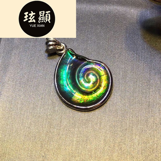 Xuanxian Canadian new or other crystal semi-precious stone necklace ammolite pendant ammolite pendant
