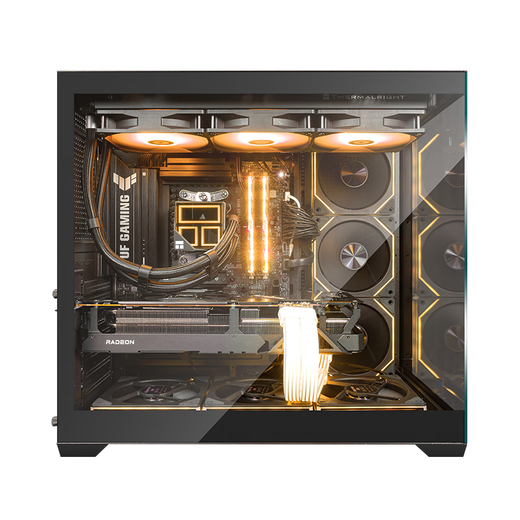 AMD/Lang R7 9800X3D assembled computer RTX5070Ti/5080 graphics card DIY sea view room game console entertainment live broadcast desktop computer play the Everlasting Tribulation Delta configuration three R7-9800X3D+RTX5070 single host