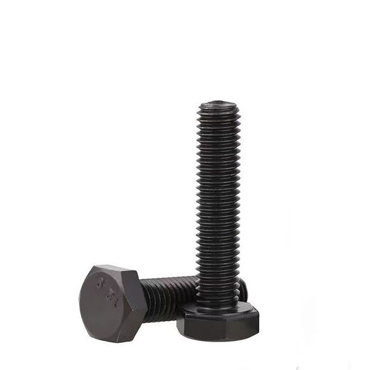 Mo Peng 12.9 grade high-strength bolt, external hexagonal screw, extended screw, black, full and half, carbon steel screw collection, M20 (2 pieces), length 80 mm, half